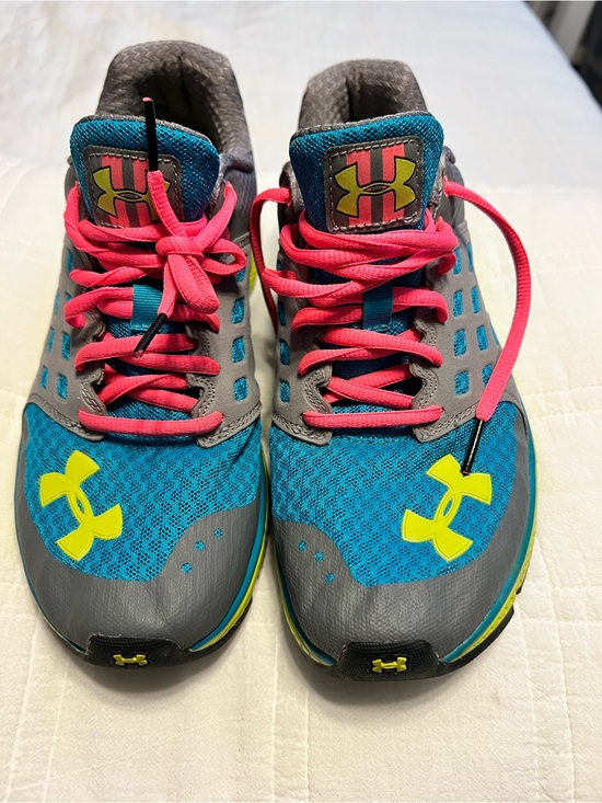 Under Armour Shoes - Vintage Under Armour Women's Teal, Gray & Pink Athletic Sneakers